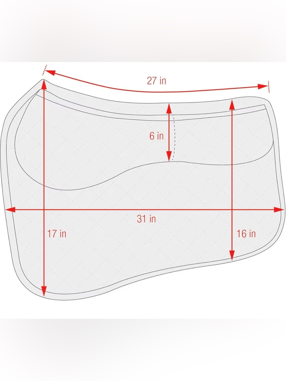 Thermoregulating Western Saddle Pad - Picture 10 of 10